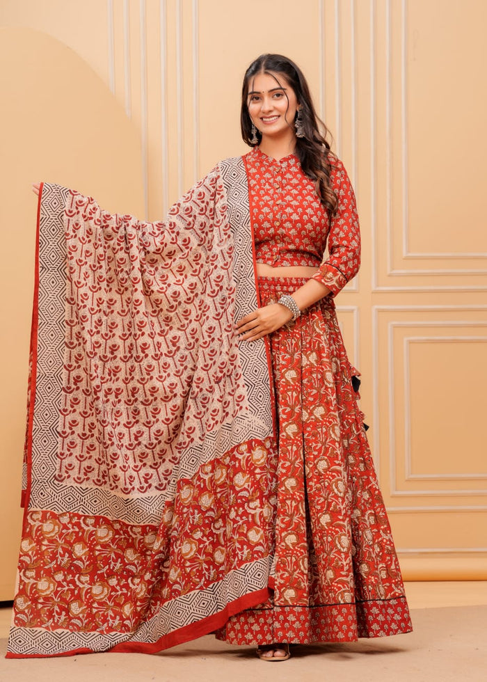 Top & Skirt With Dupatta 1600