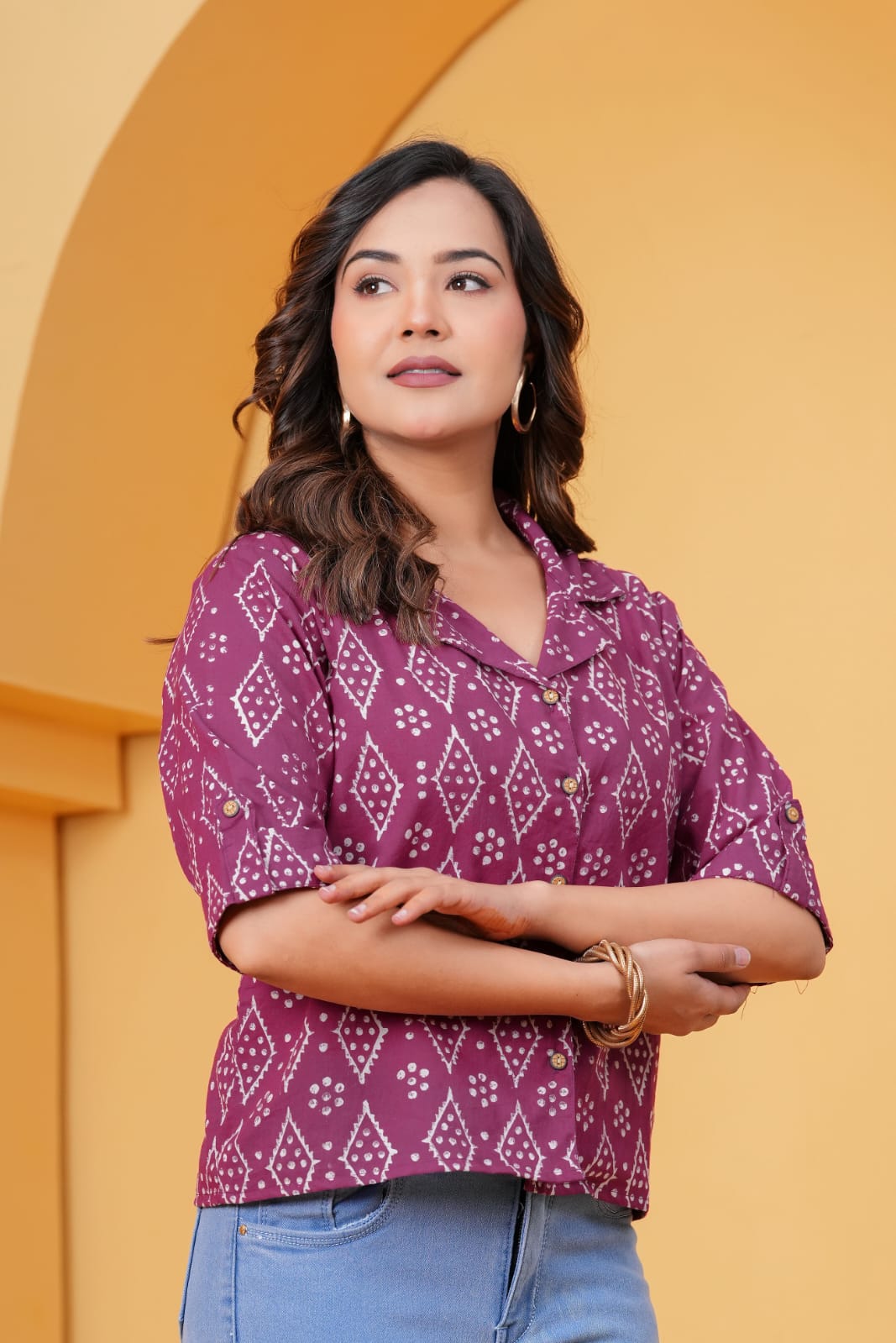 Deep Indigo Geometric Buti Kurta Pant Set